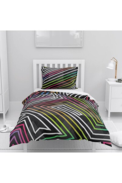 instababyrooms غرفة الأطفال قطن لو طقم غطاء لحاف ملاءة سرير سيز شكل هندسي تجر...