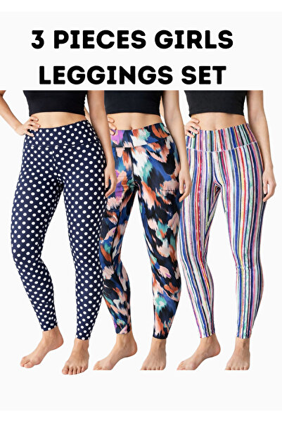 mothers dream 3 Pieces Girls Leggings Set