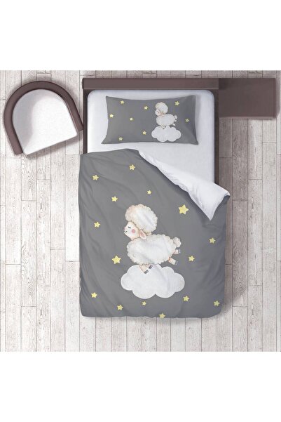 instababyrooms Children's Room Cotton Lu Duvet Cover Set Bed Sheet Sız Kuzu