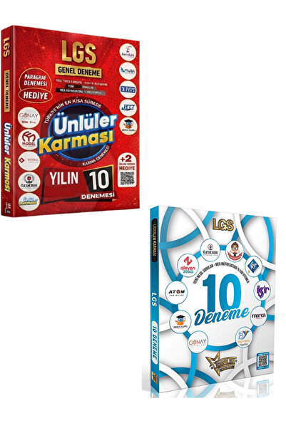 Efsane Yayınları 8.Sınıf Ünlüler Karması LGS 10 Genel Deneme + 8.Sınıf Liderl...