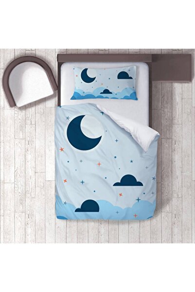 instababyrooms غرفة الأطفال قطن لو طقم غطاء لحاف ملاءة سرير سيز مون آند كلاود...