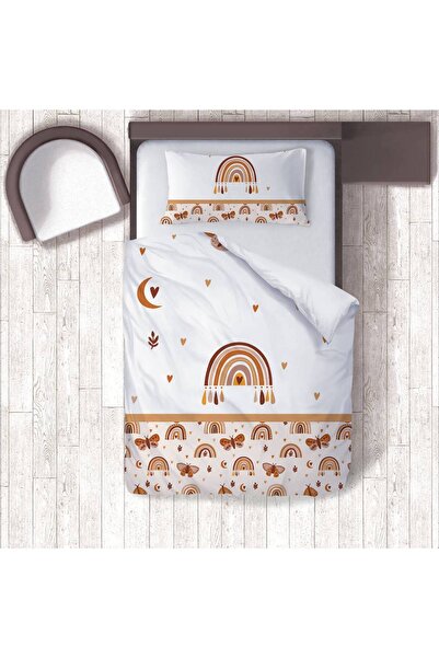 instababyrooms غرفة الأطفال قطن لوج طقم غطاء لحاف ملاءة سرير سيز رينبو رقم 01437