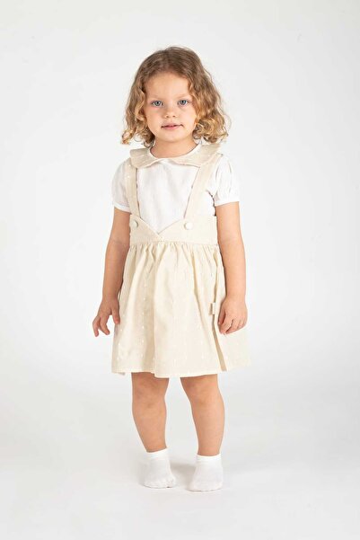 Nehirim Kids Girl's Short Sleeve Badili Peter Pan collar Butterfly Motif Salo...