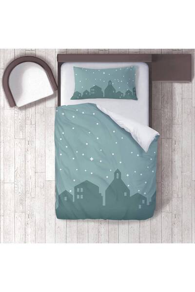 instababyrooms غرفة الأطفال قطن لوكس طقم غطاء لحاف ملاءة سرير سي سي سيتي سكاي...