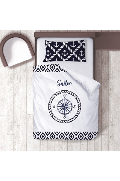 instababyrooms Children's Room Cotton Lu Duvet Cover Set Bed Sheet Sız Denizc...