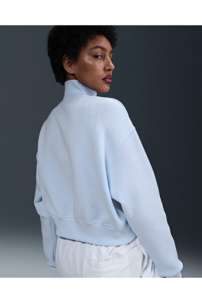 Nike Sportswear Phoenix Fleece Women's 1/4-Zip Cropped Ped Sweatshirt Sprint ...