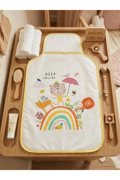 Lumos Trade Practical Baby Pillow Piece Diaper Changing Mat Min Leather Liqui...