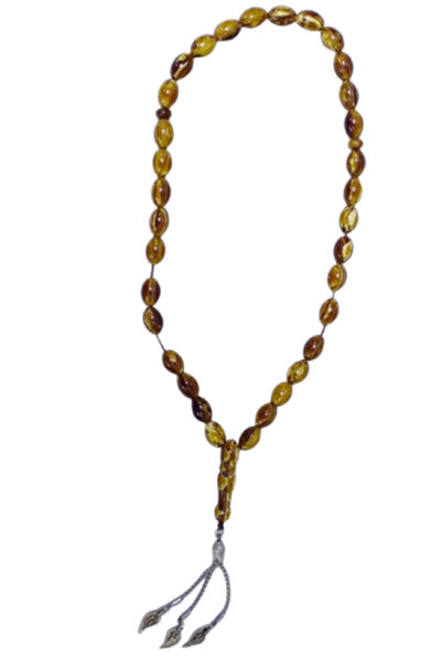 Generic مسبحة أفغانية من مزيج ميستيكا، 10 حبات × 14.2 مم لكل حبة