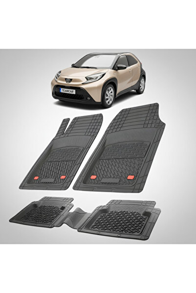 TEAMCAR Πατάκια δαπέδου Toyota Aygo AB70 Συμβατά Crossover 2022-2024 | Μαύρο