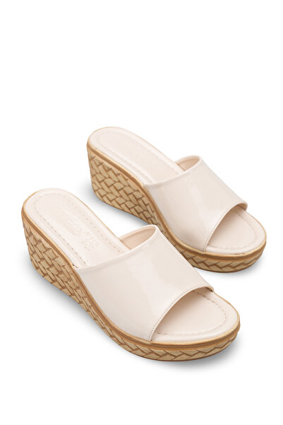 Riccon Women's Heels Slipper 00122110 Patent Leather