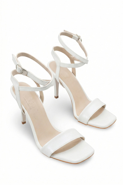 Riccon Women's Heeled Shoes 0012717 White Rustic