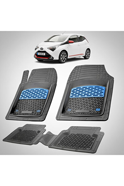 TEAMCAR Πατάκια δαπέδου Toyota Aygo AB40 Συμβατά Hatchback 2018-2021 | Μπλε