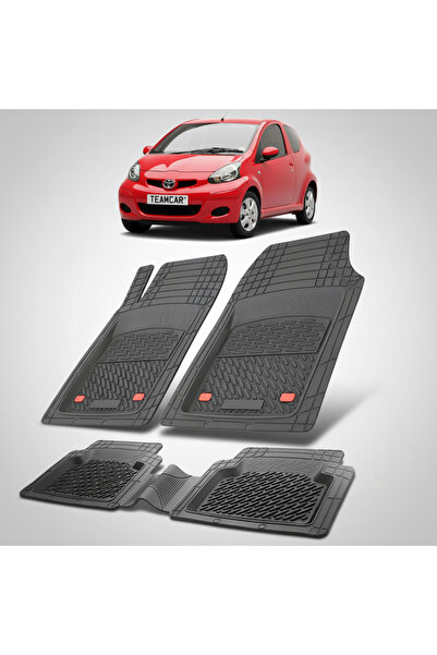 TEAMCAR Πατάκια δαπέδου Toyota Aygo AB10 Συμβατά Hatchback 2008-2012 | Μαύρα