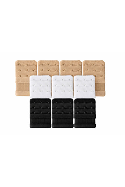 Dark Velvet Extensor pentru bretele sutienului cu 3 cârlige - Pachet de 10