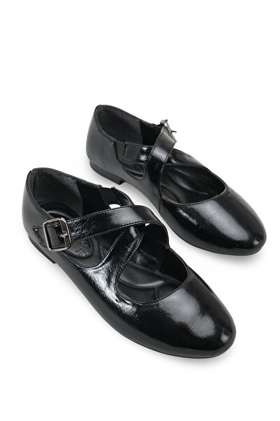 Riccon Ženska Baletanke 0012016 crna rustikalna