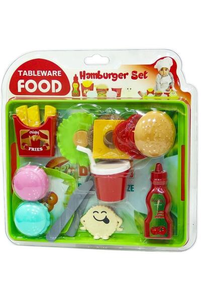Uçar Oyuncak Tepside Hamburger Seti