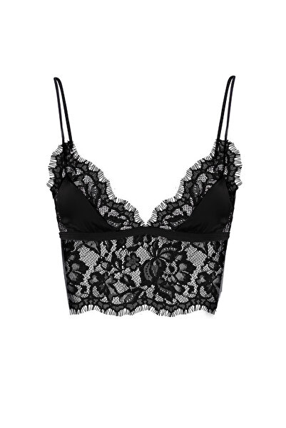 Simi Underwear Fashion Nuova Siyah Dantelli Bralet Büstiyer Sütyen