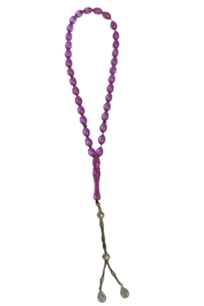 Generic مسبحة فضية ألمانية، 7.5 × 11.2 مم لكل حبة