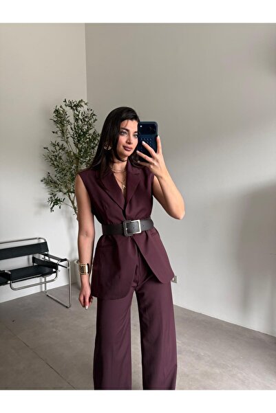 Bade Butik Σετ Παντελονιών Mürdüm Premium Quality Γιλέκο