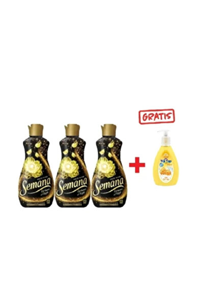 Semana Pachet de 3 balsamuri de rufe Gold 75 spălări 1,65 l + săpun lichid Ti...