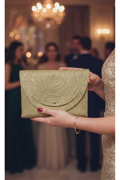 SARDA لمّاع فستان سهرة حقيبة - مجموعة أنيقة حقيبة يد، موديل كلاتش لامع للمناس...