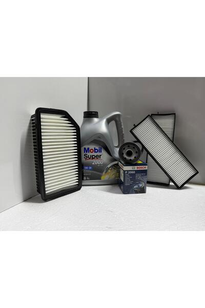 Mobil Hyundai İ20 Benzinli ( 09-14 ) 5w-30 Yağ / Hava - Yağ - Polen Filtre Ba...