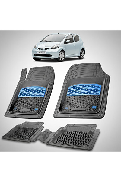 TEAMCAR Πατάκια δαπέδου Toyota Aygo AB10 Συμβατά Hatchback 2005-2008 | Μπλε