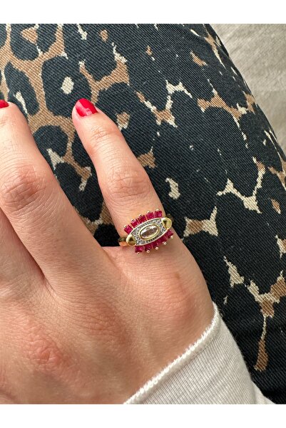 ringbox Fuchsia Eyelash Pinky Ring