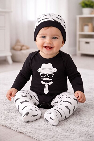 Organic Product DimpleBaby Cute Animals 3-Piece Baby Set (0-12 Months)