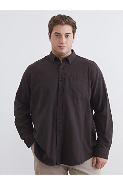 LC Waikiki Rmz Gi̇yi̇m Farkiyla Large Size Standard Fit Long Sleeve Men's Lum...