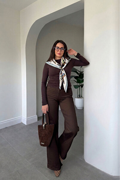 MAGARDE Tintli Wide Leg Jean- Brown