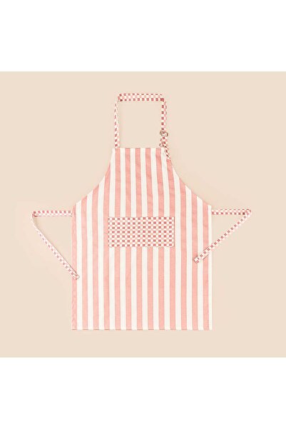 ASPARTAM Soft Riga Kitchen Apron - Pink / Ecru - 54X78 cm