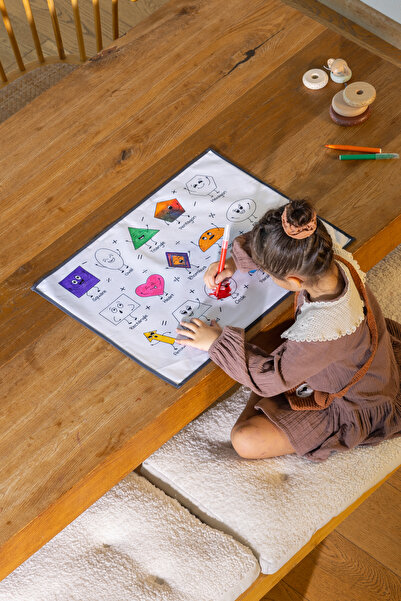 Glarus أشكال 50×60 سم، قطعة غطاء رسم قابل للغسل، حصيرة ألعاب مقاومة للماء وال...