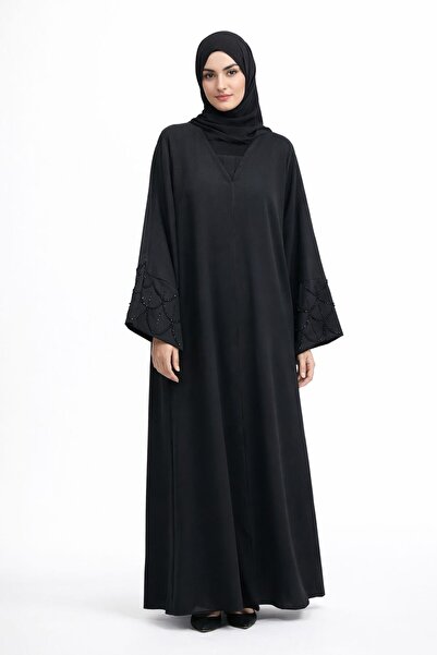 Ophelia Embroidered Abaya – Elegant Dubai Style Modest Maxi Dress, Loose Fit ...