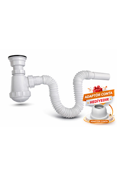 AGE YAPI Körüklü Tahliye Taslı Lavabo Evye Sifonu - Depolu Lavabo Evye Gider ...