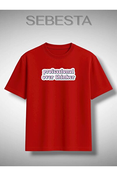 Sebesta Fashion Professional Overthinker Printed Premium Oversized T-Shirt