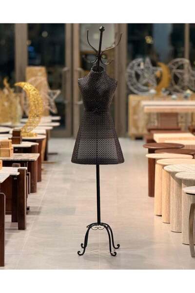 AZOZ MERCHLY Half Length Iron Female Mannequin Black