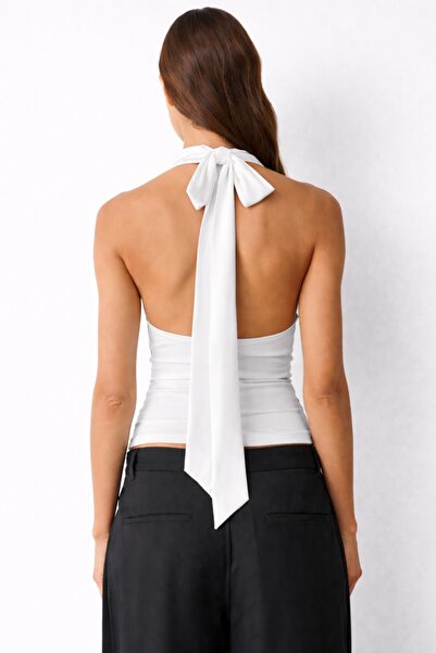 BESTYSO Women's Halter Neck & Boat Neck Blouse 2 Different Uses