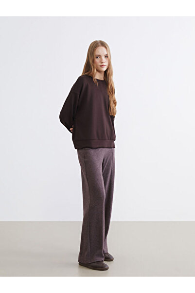 LC Waikiki Rmz Gi̇yi̇m Farkiyla Women's Wide Leg Pants with Waist Cord