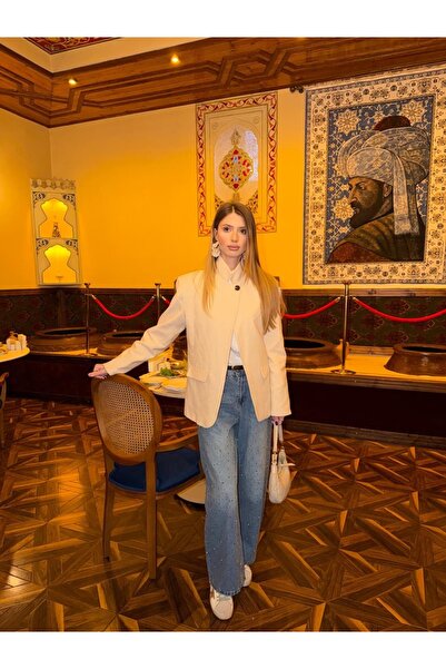 Buseüstüntürk atelier Mai Keten blazer ceket