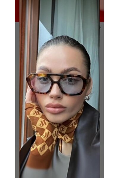 chd-store Macerati, Wuhle Unisex Leopard Blue Square Sunglasses, with Glasses...