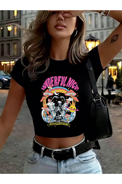 NOISSEY Υπέροχες νυχτερινές εκτυπώσεις σκελετών Babby TeeT-Shirt Καλοκαιρινά ...