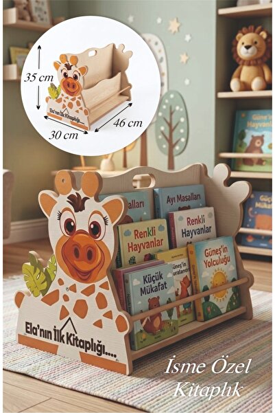 Ankebut İsme Özel İlk Kitaplığım Çift Taraflı Montessori Kitaplık