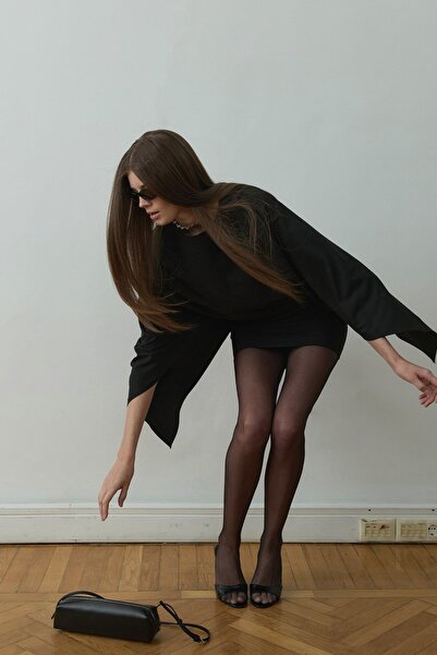 Suud Collection Siyah Lola Yarasa Bluz