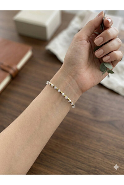 Zihintaşı Atölyesi Crystal Quartz Natural Stone 4mm Handmade Bracelet