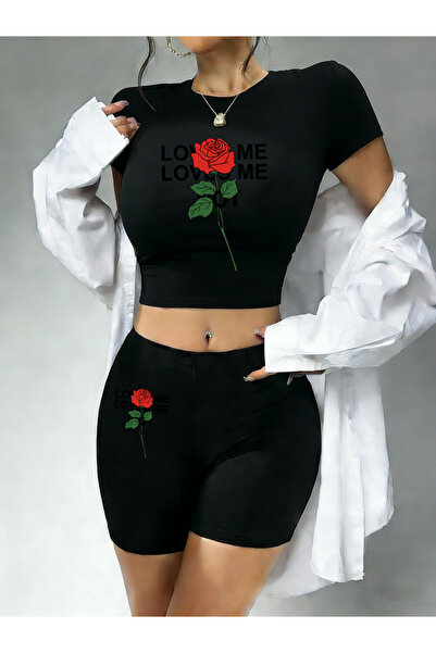 NOISSEY Σέξι μπλουζάκια και σορτς για γυναίκες Summer Two Piece Set Tshirt Pa...