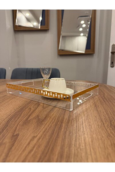 kesita TASARIM SUNUMLUK ÇAY/KAHVE/SÖZ/NİŞAN TEPSİSİ PLEKSİ (20*30CM)