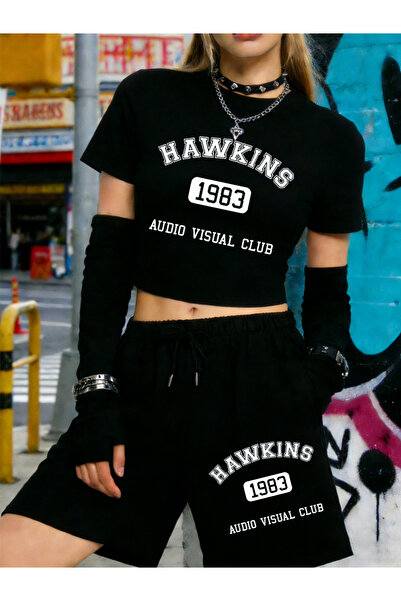 NOISSEY Summer Hawkins Sound Image Club με τύπωμα Babby TeeTshirt Σορτς Γυναι...