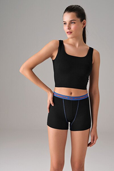 Doreanse Women's Micro Modal Waist Detailed Sports Boxer Shorts