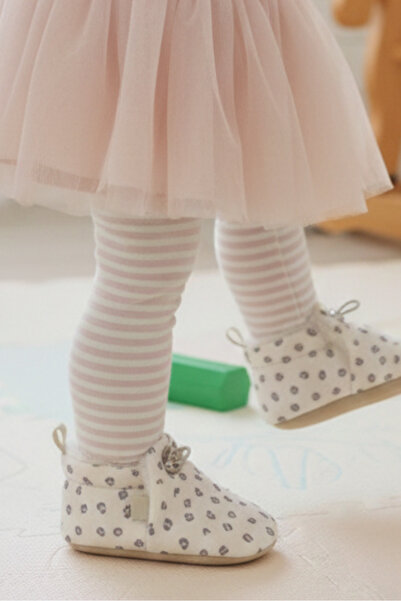 Tiny Feet Soft Leopard Print Detailed, Plush-Lined and Non-Slip Underlay Piec...